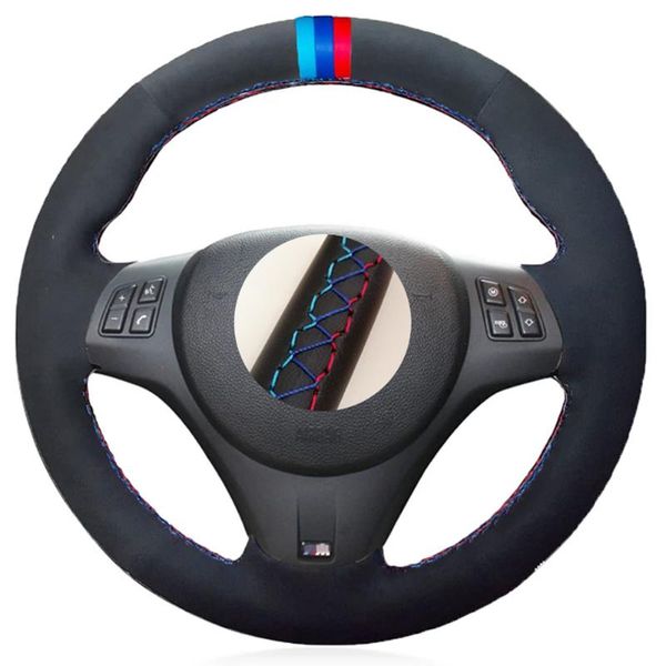 

steering wheel covers black alcantara leather suede car cover for m sport m3 e90 e91 e92 e93 e87 e81 e82 e88 x1 e84