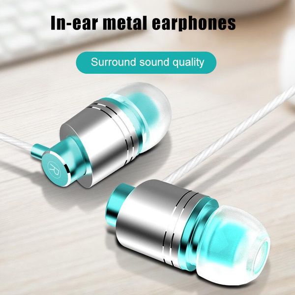 

headphones & earphones wired in-ear headset with microphone stereo earbuds 3.5mm for smart phone mp3 lappc gk99