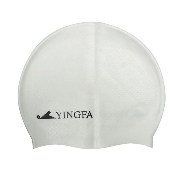 

adults pure color swimming cap brand silicone ear protection for women and man particle caps