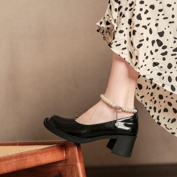 

dress shoes block heels for women pumps round toe basketball platform 2021 sandals ladies chunky casual latest beige leather a, Black