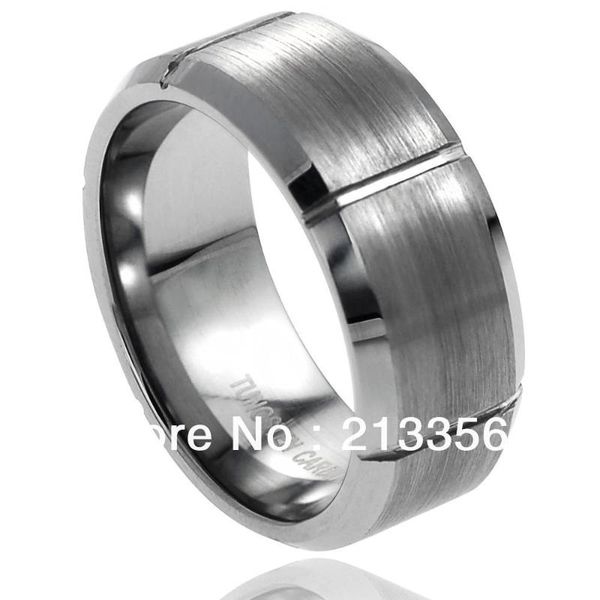

wedding rings buy price discount jewel usa selling 8mm men&womens six faced grooved brushed tungsten, Slivery;golden