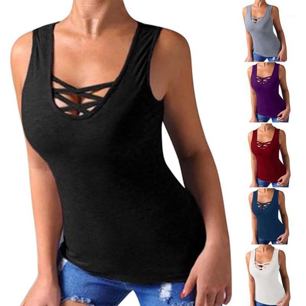 

tshirts women cross bare chest and sleeveless t-shirt summer tee shirts for night club wear female t shirt camisoles & tanks, Black;white