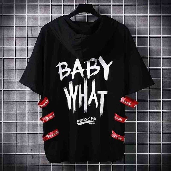 

men's male casual sweatshirts men kpop style streetwear sweatshirt short sleeve 2020 fashion hip hop hoodies, Black
