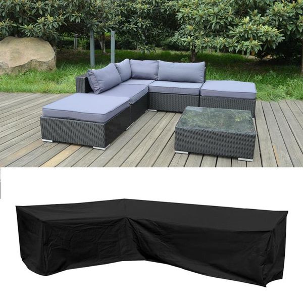 

other household sundries l shape garden furniture cushion storage bag outdoor waterproof patio dust resistant corner sofa couch protective c