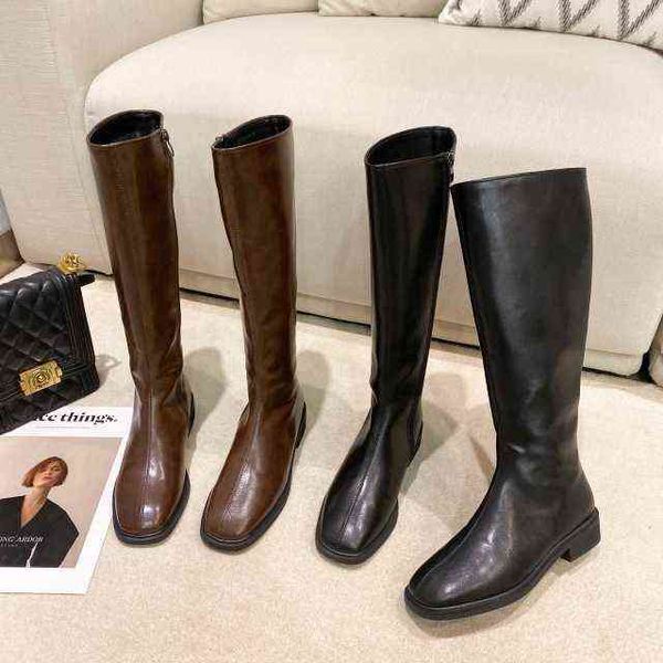 Botas das Mulheres Britânicas Vintage Sapatos de Veludo Mulher e Side Zippers Thongner Gentleman's Winter 2021 Botas moda