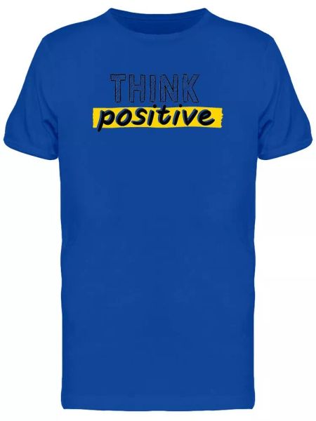 

think positive entreprenuer art men's tee -image by shutterstock, White;black