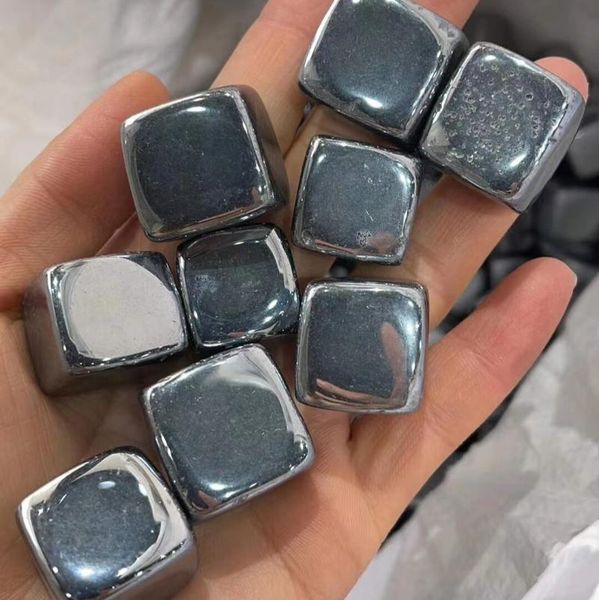 

decorative objects & figurines natural terahertz cube ore mineral crystal stone teaching specimen gem ornaments healing gemstone gift