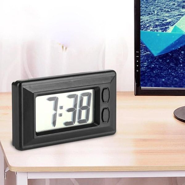 

interior decorations car dashboard lcd digital watch electronic table clock with date calendar display ultra-thin