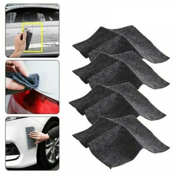 

car sponge 4pcs nano scratch repair cloth sparkling remover accessories