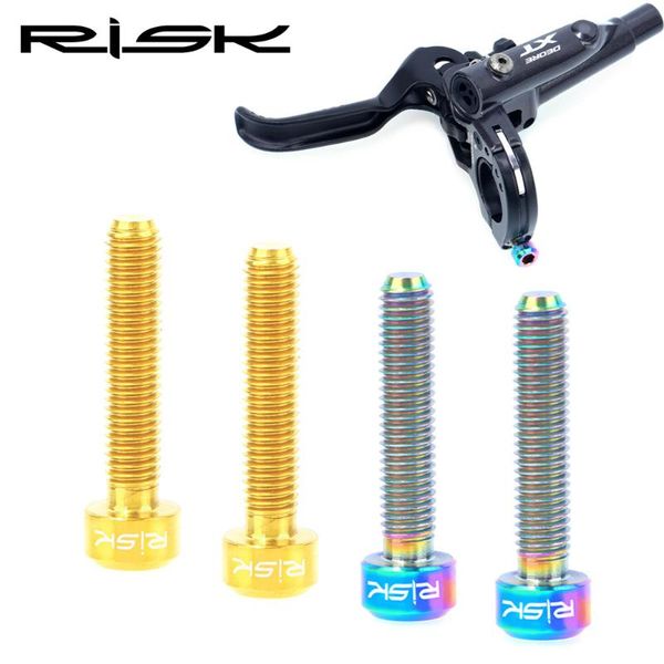 

bike brakes brake lever fixing bolts extended titanium m5*25 bicycle hydraulic fixed screws for guide r rs rsc diy