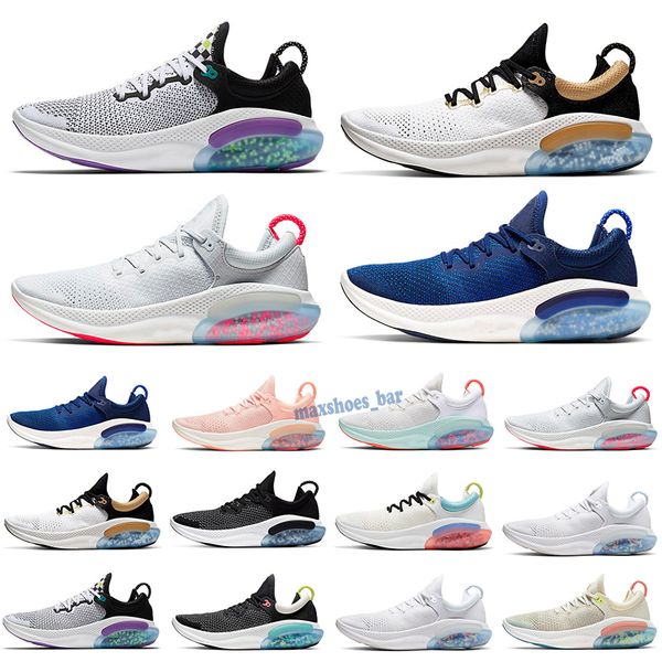 

2021 joyride run fk mens womens athletic running shoes triple black white platinum racer blue designers sports sneakers utility size 36-45