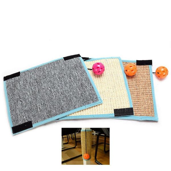 

cat toys scratching board mat pad sisal loop carpet scratcher indoor home furniture table chair sofa legs protector pet toy