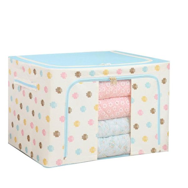 

storage bags oxford cloth steel frame box for clothes bed sheets blanket pillow shoe holder container organizer home garden