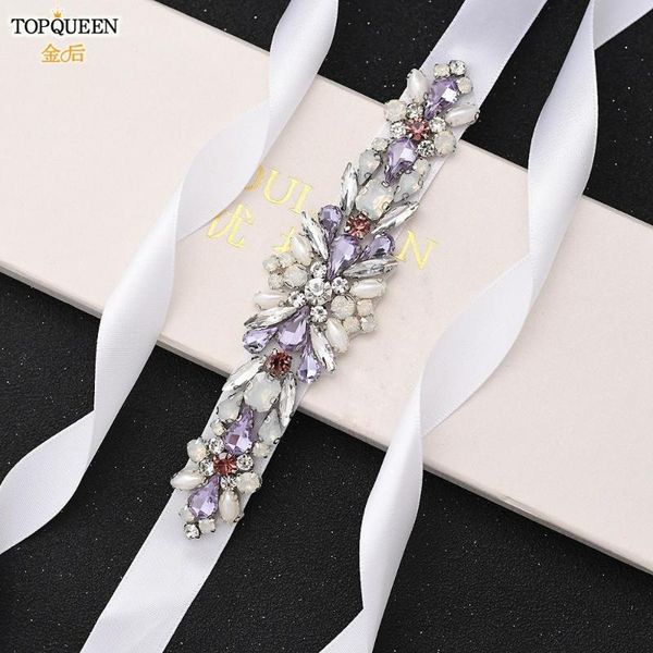 

wedding sashes ueen s451 colorful rhinestone belt bridal sash belts gorgeous bridesmaid decorative diamond applique, White