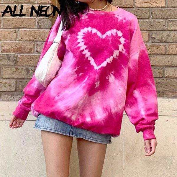 

y2k girls' aesthetic sweatshirt, vintage long sleeve round neck and heart print pink, autumn long sleeve 210602, Black