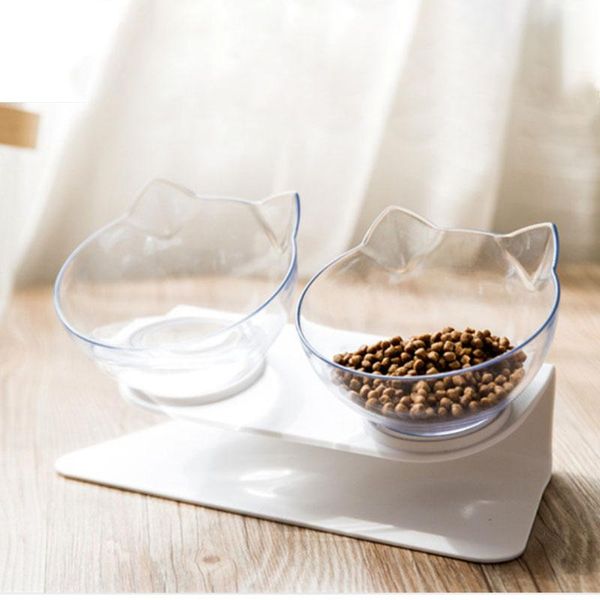 

dog bowls & feeders non-slip cat double with raised stand pet and water for cats dogs bowl supplies 2021