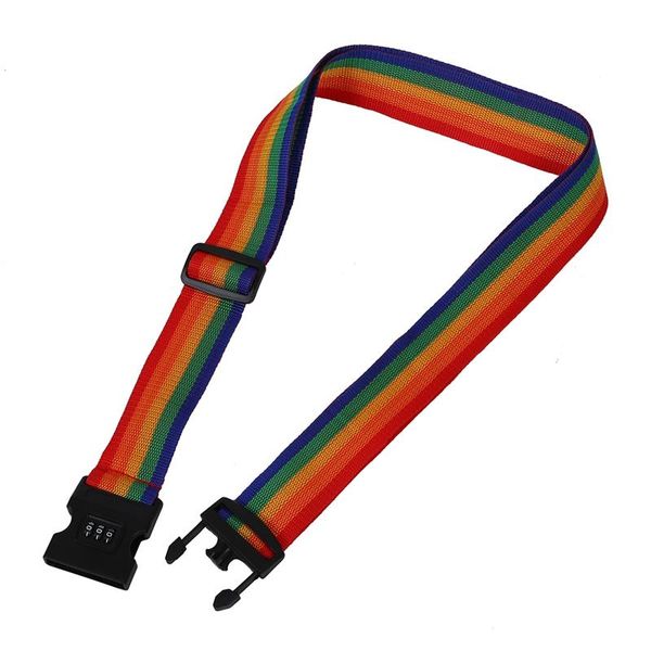 

bag parts & accessories with coded lock ni5l travel luggage suitcase strap baggage backpack belt, Black