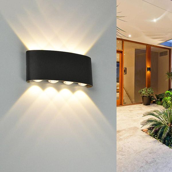 

outdoor/indoor/waterproof/2w/4w/6w/8w/12w led wall lamp aluminum sconce living room bedroom decorative lighting garden light