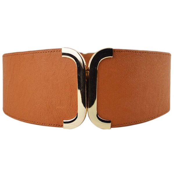 

belts female brief wide belt decoration elastic cummerbund strap dress accessories waist seal loose women's for coat swe, Black;brown