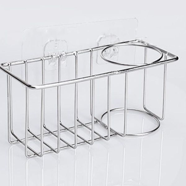 

hooks & rails fruit vegetable cutlery drainer stainless steel rack drain basket sink dish cleaning organizer kitchen accessories