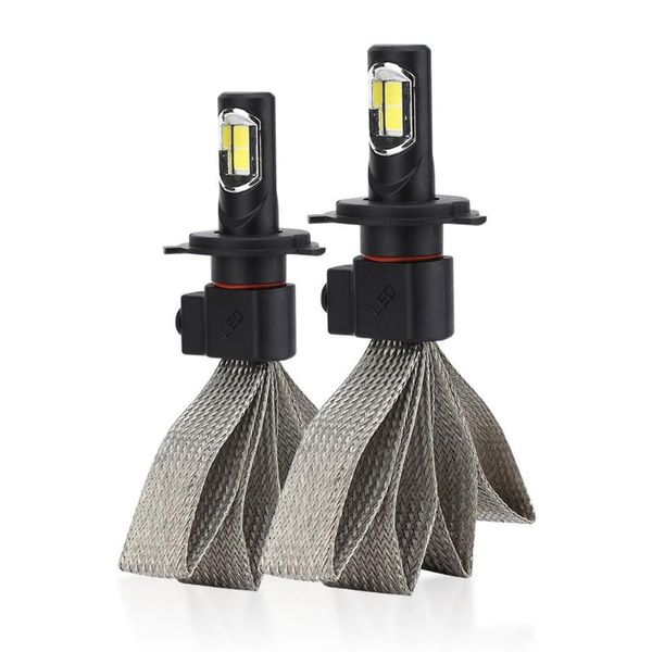 

car headlights single s7 h1 h3 led 72w 8000lm 6000k