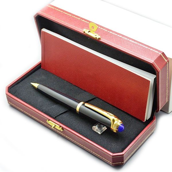 

pure pearl roadster de ct ballpoint pen black resin and metal luxury sapphire desigh stationery office school supplies writing smooth ball p, Blue;orange