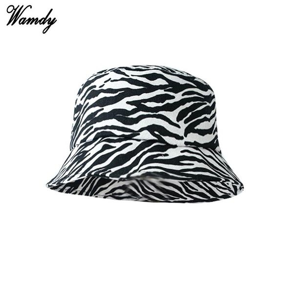 

men women winter thicken warm bucket hat wide brim sunscreen zebra stripes leopard cow printed packable fisherman cap hats, Blue;gray