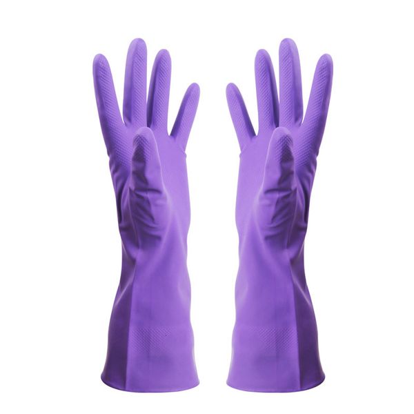 

gloves cohesion glue thin household cleaning durable waterproof kitchen dishwashing clothes nitrile, Blue;gray