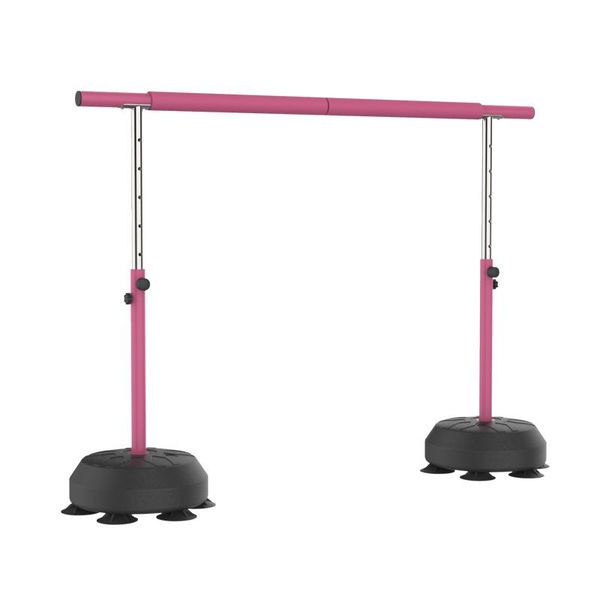 

horizontal bars mobile 1.5m portable ballet barre with 82-122cm height adjustable, tanding stretch dance bar