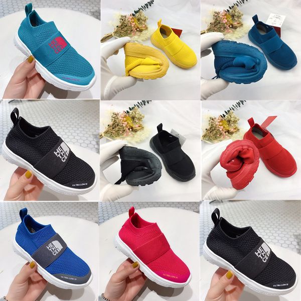 

infant north ultra low iii kids toddlers running shoes urban recovery flex slip-on surge embark strap newborn baby boys girls knit sock snea, Black