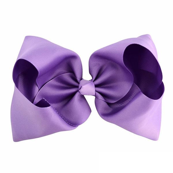 

8 baby inch large grosgrain ribbon bow hairpin clips girls bowknot barrette kids hair boutique bows children accessories, Slivery;white