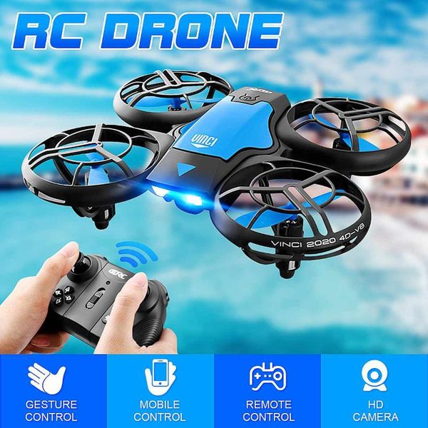 

drones mini rc drone 4k hd camera wifi fpv sensing gesture infrared induction quadcopter smart app remote control toys for boys