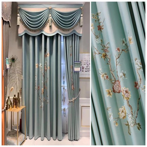 

curtain & drapes chinese curtains european style single embossed high precision for living room bedroom luxury