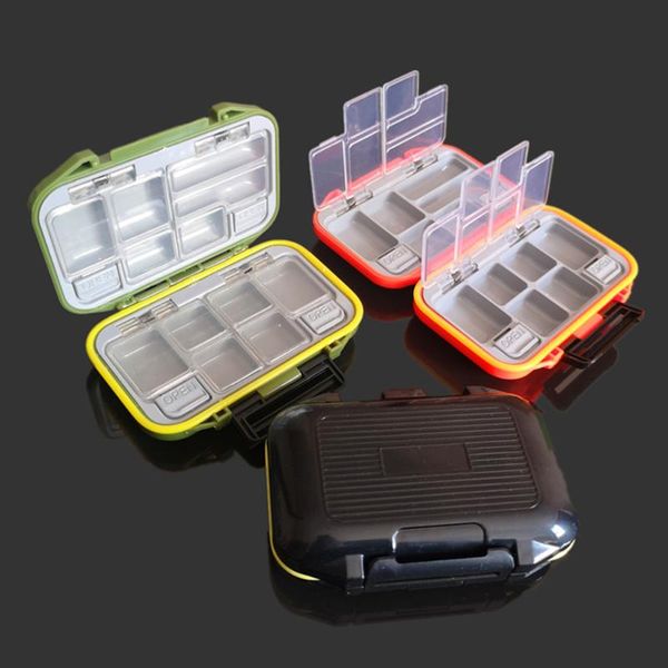 

fishing accessories box tackle storage 12 grid double hook double-sided fish