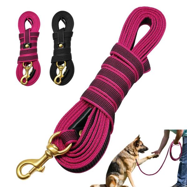 

dog collars & leashes long outdoor pet tracking leash rope durable strong for medium large dogs walking training 2m/3m/5m/9m