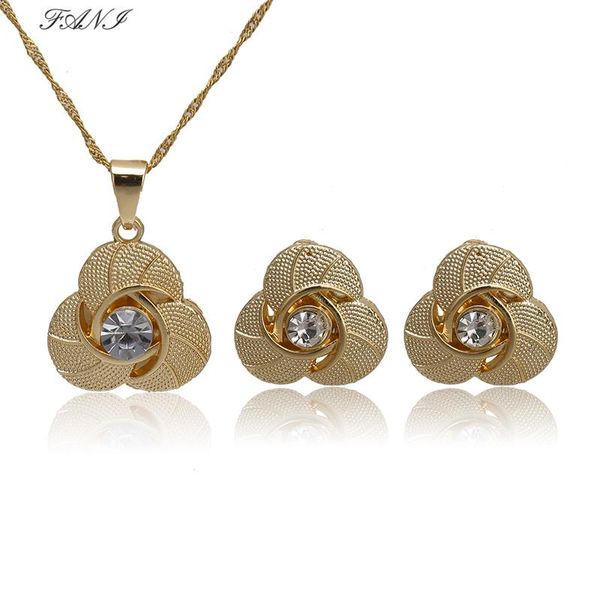 

earrings & necklace good fashion gold brand pendant earring sets choker classic wedding women costume jewelry set wholesale, Silver