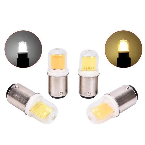 

bulbs ba15d led light dimmable 7w equivalent 50w halogen ac 12v/110v/220v bin-pin base cob for home lighting