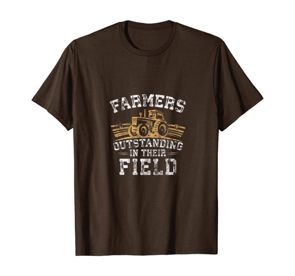

(gift) farmers outstanding in their field 22 t-shirt, White;black