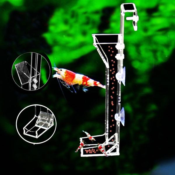 

aquariums acrylic aquarium feeder tube fish shrimp feeding granules mini bit diet supplies