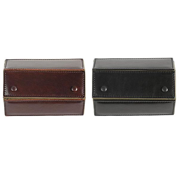 

watch boxes & cases handmade hexagonal portable box bag mechanical storage, Black;blue