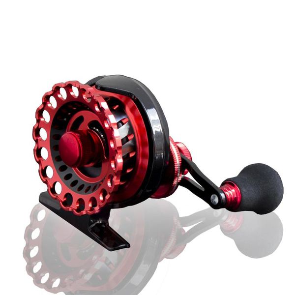 

baitcasting reels fish line wheel fake bait metal left hand or right 6+1bb 2.6:1 reel hard spinning fishing eva comfortable handle