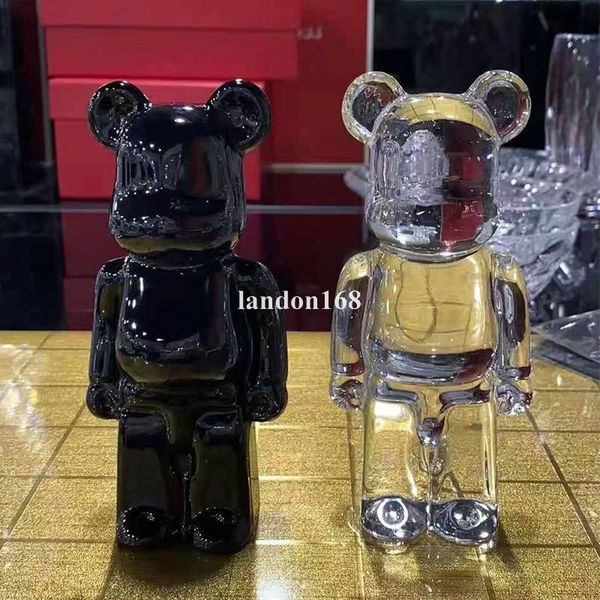 

good quality crystal 14.3cm transparent crystal bear ornaments home decore