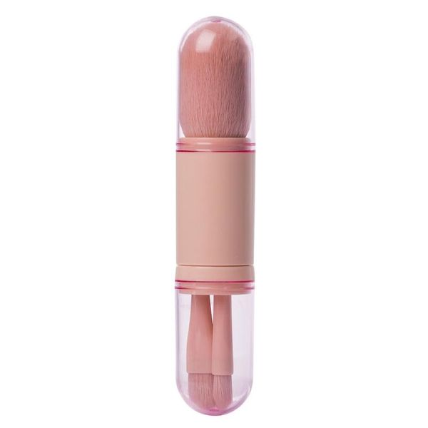 

eyelash curler smple plastic make-up brush set portable four one-piece concealer for beginners women