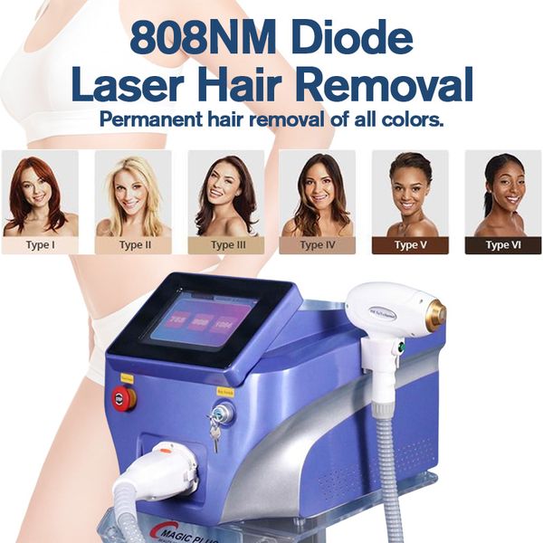 

beauty machine 755nm 808nm 1064nm permanent hair removal 808 diode laser #190