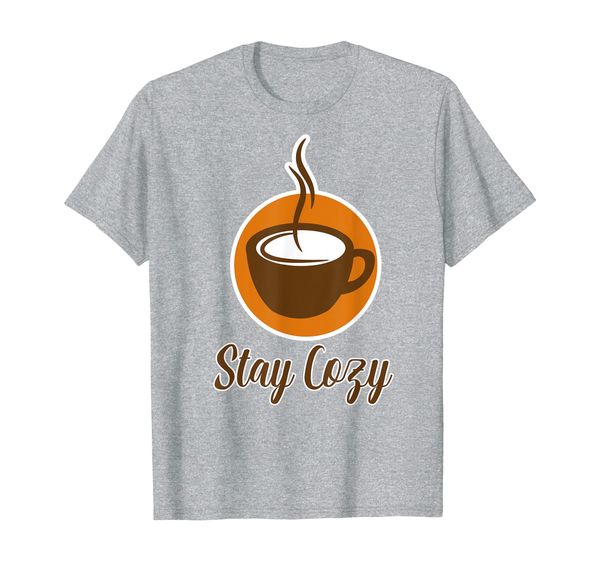 

funny cup chocolate cocoa stay cozy women men kids gift t-shirt, White;black