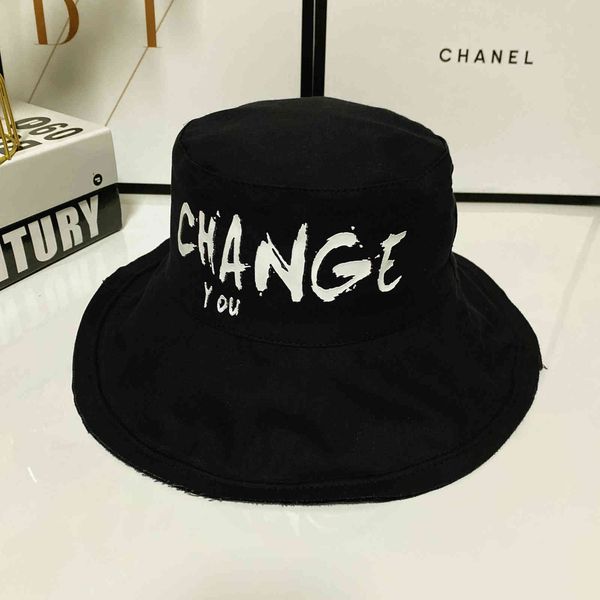 

cool hsome letter three color sunshade fisherman's hat women's spring and summer outdoor printed women's sun hat, Yellow