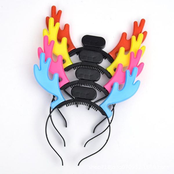 

glowing antler headband children's gifts xmas party decoration for kid's christmas