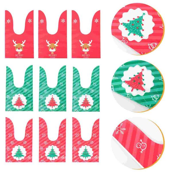 

gift wrap 150pcs christmas bags set baking candy storage bag supplies