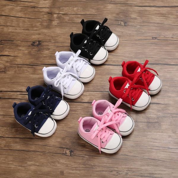 

first walkers baby canvas classic sneakers born sports boys girls shoes infant toddler anti-slip
