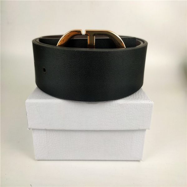 

luxury gold and silver double-sided men's belt leather pure alloy letter buckle width 3.8 transportation, Black;brown